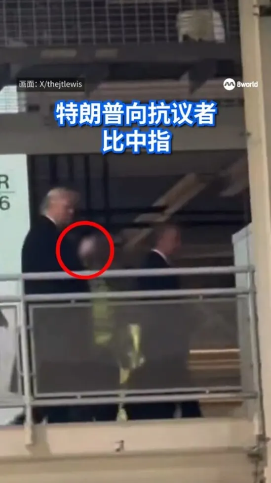 被喊“恋童癖保护者” 特朗普比中指回应