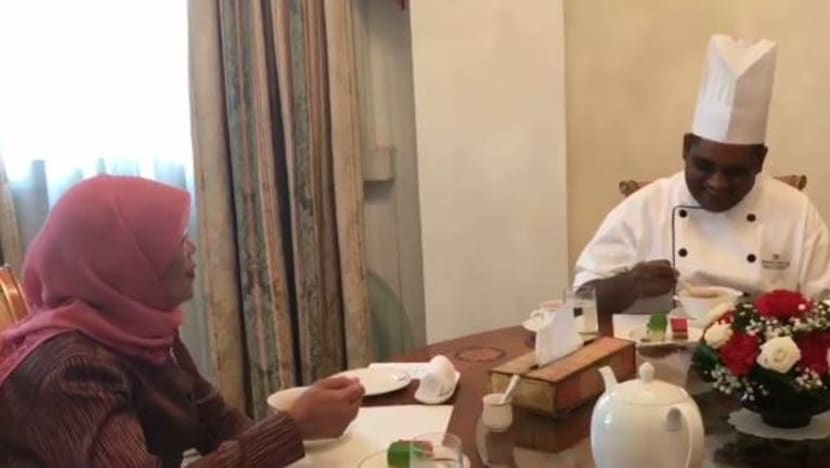 Hasrat lulusan APSN jamu Presiden Halimah tercapai