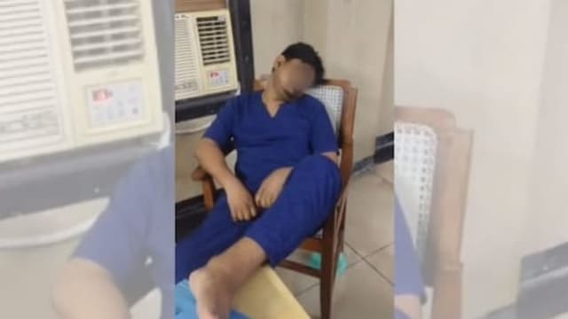 印度医生脚搁桌上冷气机前熟睡 致车祸伤者大出血身亡