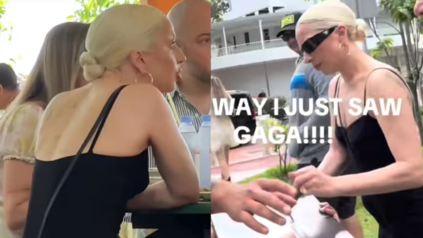 Lady Gaga dilihat di Pusat Makanan Maxwell sehari selepas konsert keduanya
