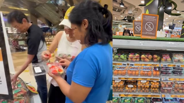 女子超市开盒换草莓挨轰 平价：正就事件展开调查