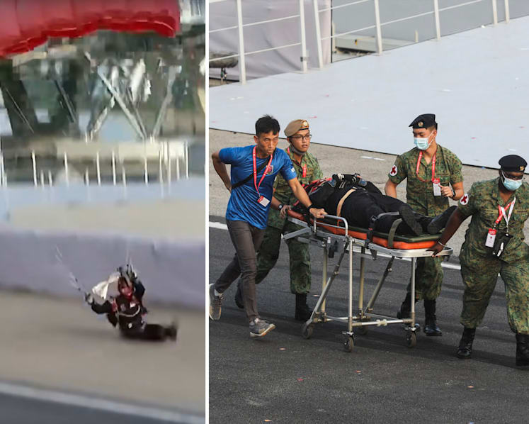 SAF conducts risk assessment of parachute jumps after Red Lions parachutist's hard landing