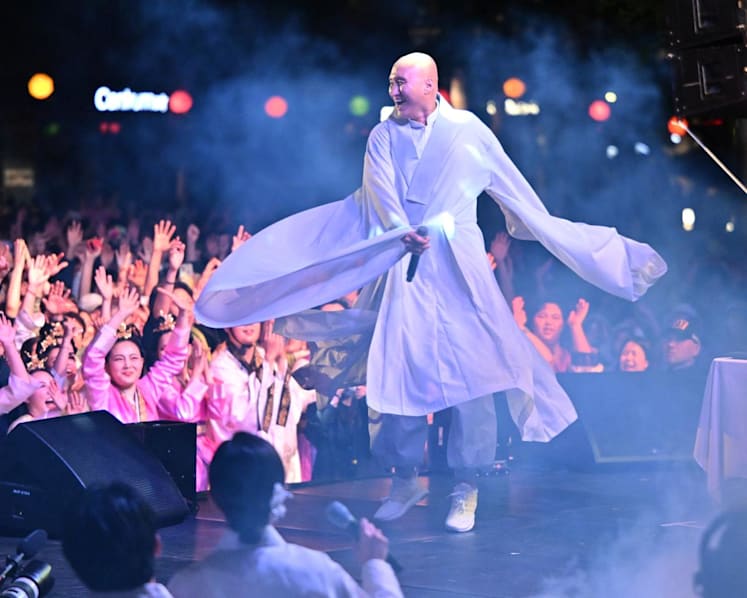 South Korean DJ 'monk' performance must not involve religious elements if it is to proceed, say authorities