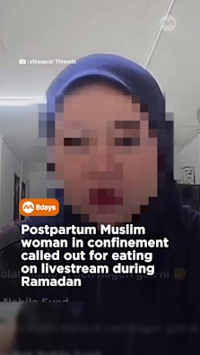 Women who have just given birth are exempt from fasting. #8dayssg #8dayssgtrending #ramadan #muslim #confinement 