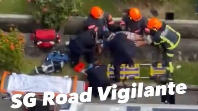 男子坠沟渠卡住 民防部队出动解救