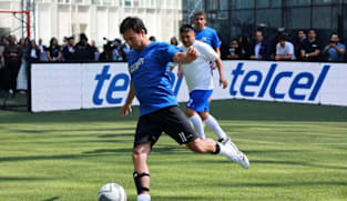 Checo Perez scores hat-trick in football exhibition while prepping for Cadillac F1 return