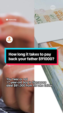How long it takes to pay your father back $91000? #8dayssg #8dayssgtrending #fypsg #singapore #law 