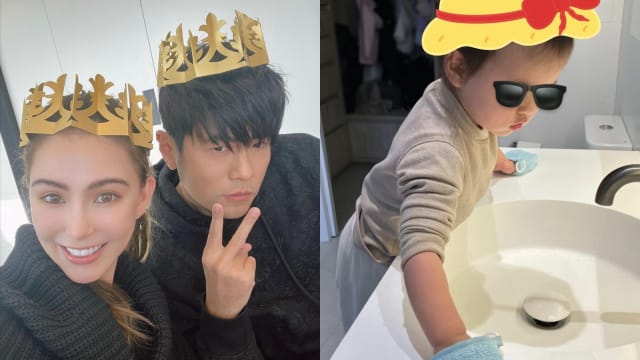 昆凌晒2岁小女儿做家事　网惊：小嘴好像周杰伦