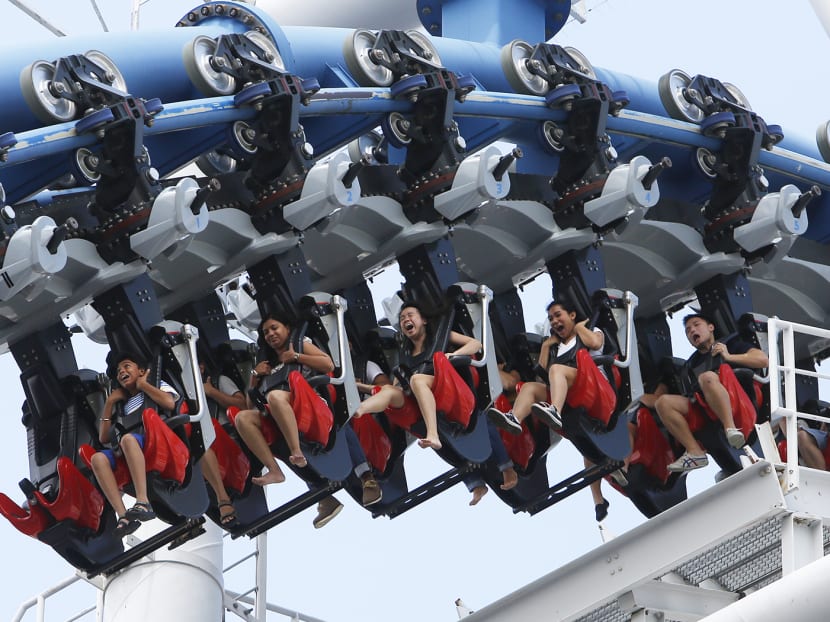 Riders on board the Battlestar Galactica in 2015. Photo: Raj Nadarajan/TODAY