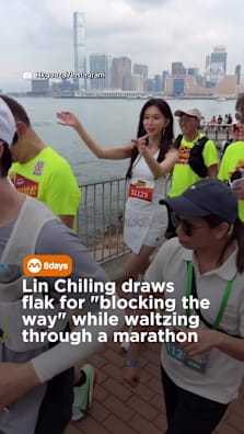 She's a supermodel, everywhere and anywhere can be a runway.  #8dayssg #8dayssgasianent #marathon #run #model 