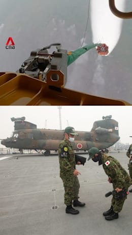 Japan's Self-Defense Forces help fight forest fires in Indonesia