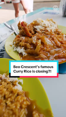 Say it ain’t so — is Beo Crescent’s famous curry rice stall closing down? Its normally long queue is even longer now, everyone is rushing there! 🤯 #8dayseathawker #beocrescent #curry #sgtiktok