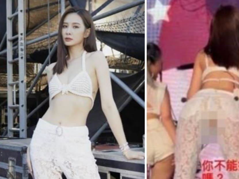 Amber An rips pants during performance; asks how long fans are going to laugh at her