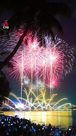 NDP 2026: Timelapse of fireworks display