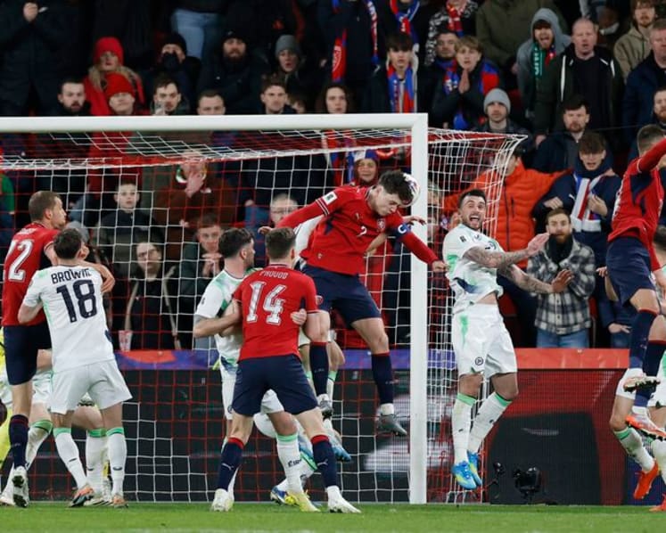 Czechs book World Cup playoff final spot after penalty shootout win against Ireland