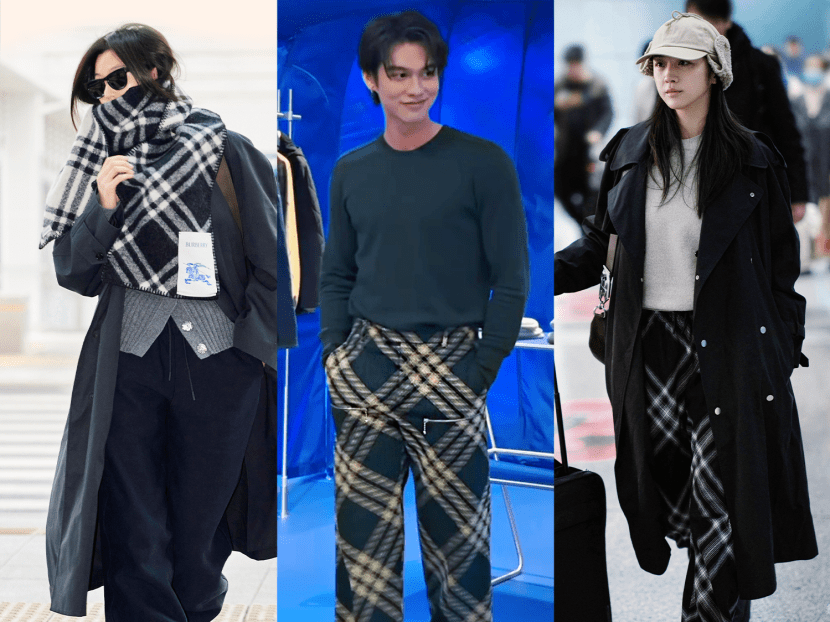 Celebrities Bright, Jun Ji-hyun, Tang Wei spotted in Burberry's iconic plaid ahead of label's London show
