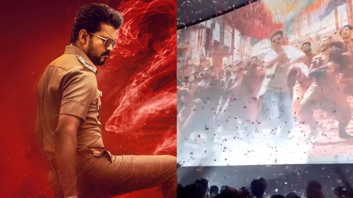 Jana Nayagan, với sự tham gia của Vijay, đã thu hút đông đảo khán giả tại Ấn Độ. (Photos: Instagram/actorvijay,aruna_cinemas) (Ảnh: CNA Lifestyle)