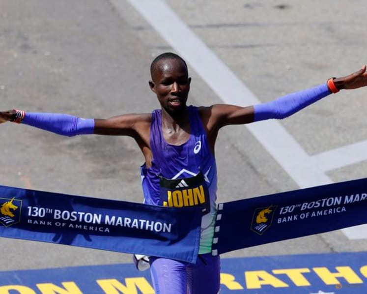 Kenya's Korir shatters Boston Marathon course record