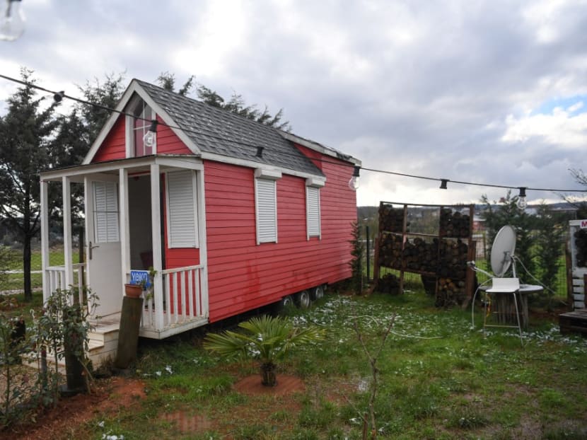 A picture taken on Jan 15, 2021 at Polenezkoy district in Istanbul shows a tiny house. The tiny house movement — a lingering fad that gained momentum in the United States in the wake of the 2008 global financial crisis — appears to have caught fire in Turkey during the Covid-19 pandemic.