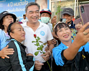 Thailand’s Abhisit returns as Democrat Party leader