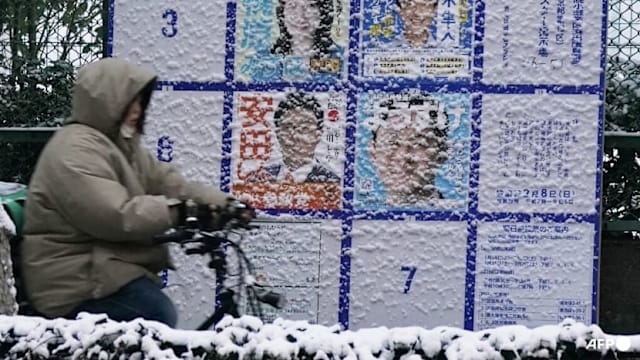 日本大选投票日遇大雪 民调：自民党料重夺国会多数