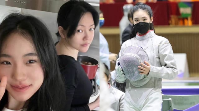 二女儿击剑比赛美照惊艳网民　小S为何不爽？
