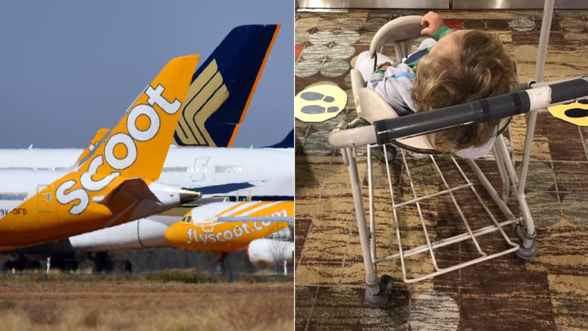Couple with toddler spend night on Changi Airport floor after Scoot flight cancelled due to Athens snowstorm