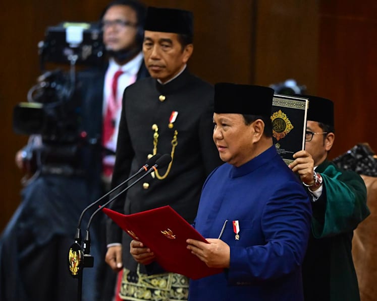 Prabowo sworn in as Indonesia’s eighth president; urges nation to be brave in tackling challenges