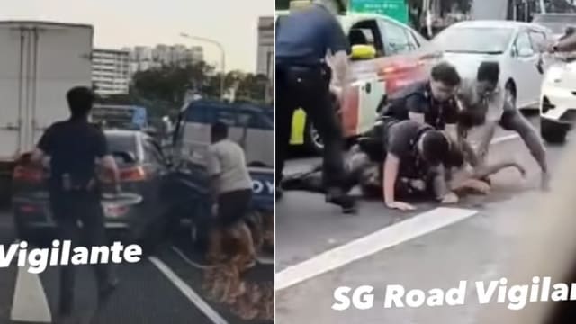 轿车横冲直撞拒停下 警员追上制伏司机