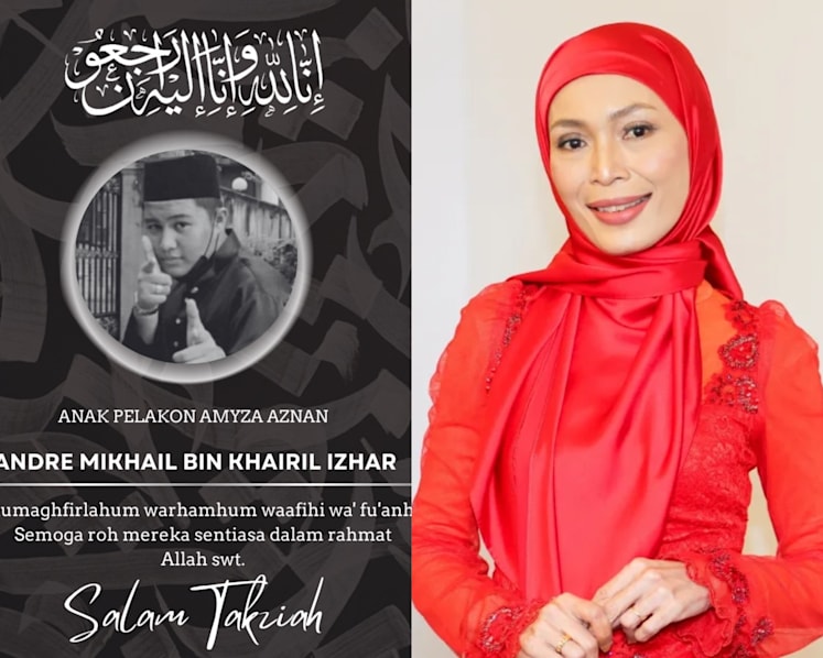 Malaysian actress Amyza Aznan's eldest son dies one year after lung cancer diagnosis
