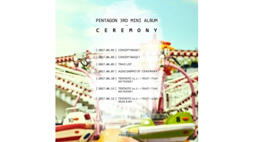 Pentagon Shares Comeback Schedule Poster