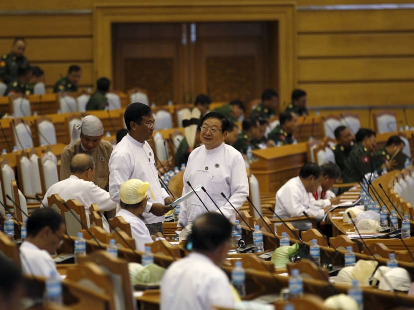 Myanmar's congressmen attend the Union Parliament session in Naypyitaw January 28, 2016. Photo: Reuters