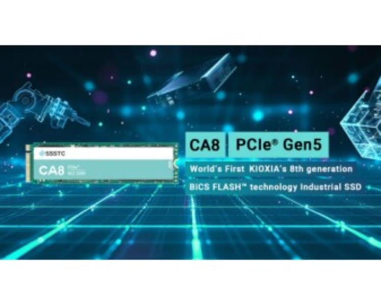 SSSTC Launches World's First Industrial M.2 SSD Featuring KIOXIA’s 8th generation BiCS FLASH™ Technology and PCIe® 5.0 Interface