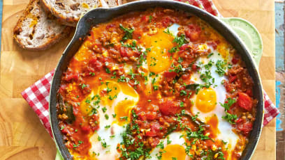 Eggs, Cheese, Tomatoes In A Pan — Shakshuka May Be The Best Brunch Dish Ever