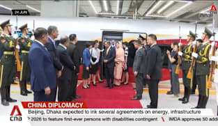 China plays host to Bangladesh's prime minister and Cambodia's Senate president 