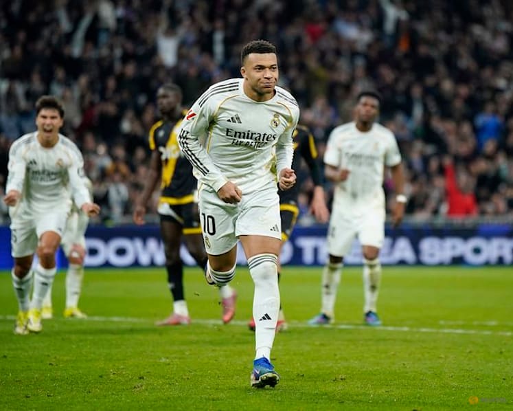 Mbappe's late penalty edges Real Madrid past nine-man Rayo Vallecano