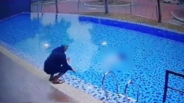 马国女童公寓泳池溺水 一旁继兄疑见死不救 网民震惊 