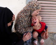Israeli strike kills children near Gaza clinic with no immediate truce in sight