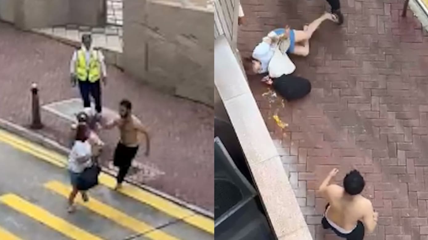 香港薄扶林男子持刀伤人 女佣遭刺保安制止时受伤
