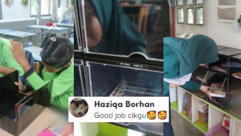 Cikgu sediakan lokar guna kotak kasut, raih pujian warganet