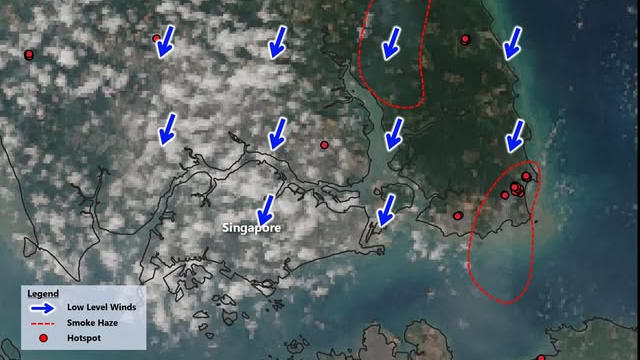 柔佛烟雾持续飘向我国 东部PM2.5浓度凌晨飙升