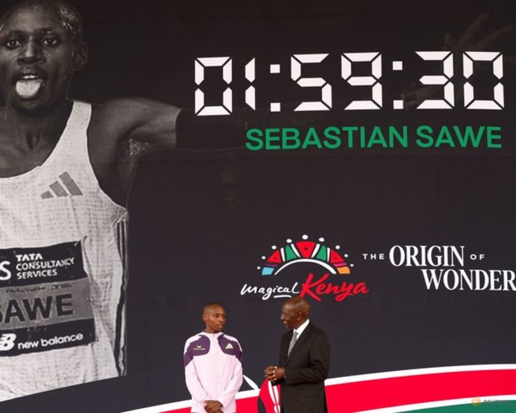 Kenya's Sawe feted by president after historic sub-two hour marathon