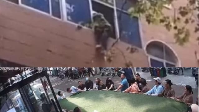 中国102岁人瑞三楼意外坠楼  十余街坊合力救援