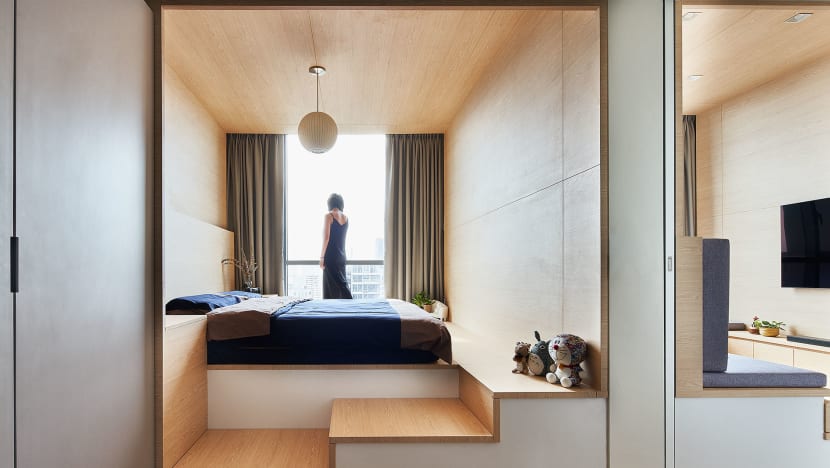 A House Tour Of A Japanese-Inspired 2-Bedroom Condo, Belonging To An Avid Gamer And His Wife