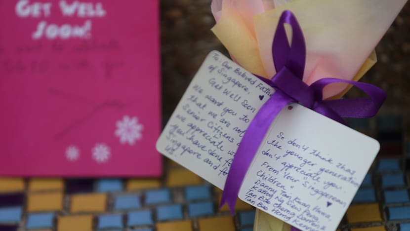 Singaporeans offer their well-wishes to former MM Lee Kuan Yew