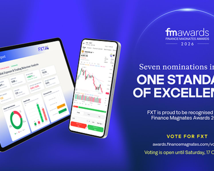 FXT Named a Finance Magnates Awards 2026 Official Nominee including Broker of the Year, Most Innovative Broker, Most Trusted Broker and Best Overall Broker.