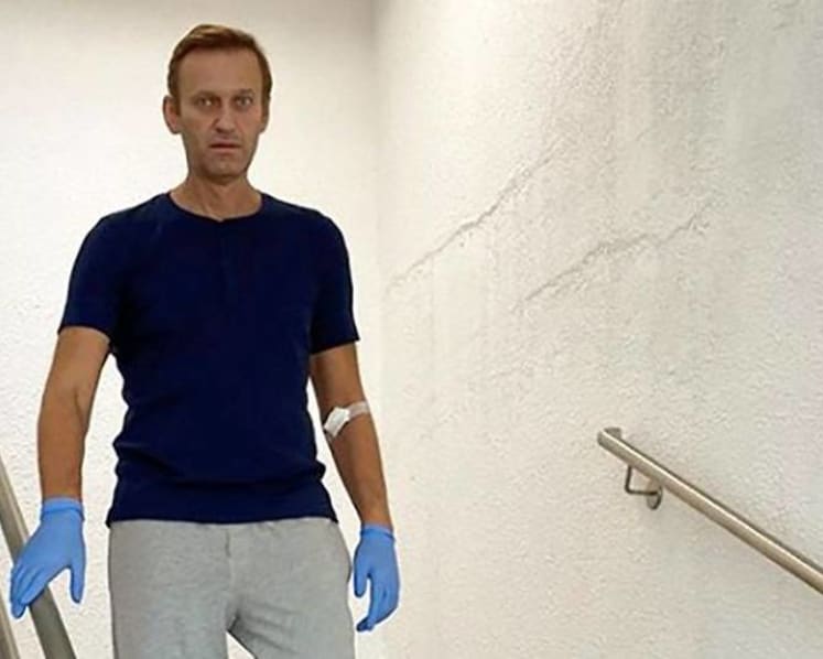 Russia's Navalny accuses Putin of being behind poisoning