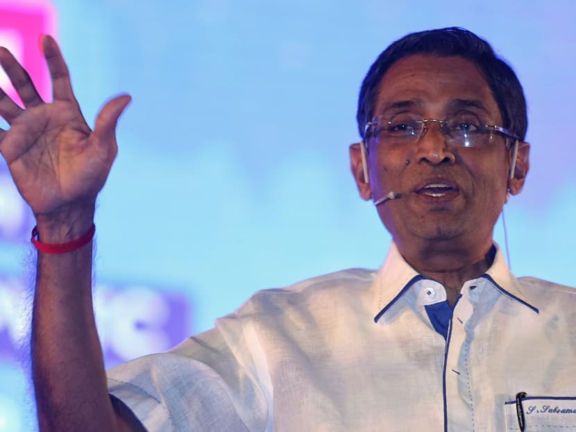 MIC president Dr S Subramaniam speaking at the 2050 National Transformation Dialogue session organised by MIC Youth in Kuala Lumpur on April 19, 2017. Photo: Malay Mail Online