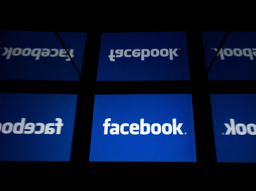 The US social media Facebook logo is displayed on a tablet in Paris on February 17, 2019.