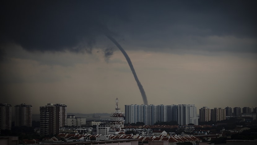 Waterspout spotted near East Coast Park area on Saturday afternoon